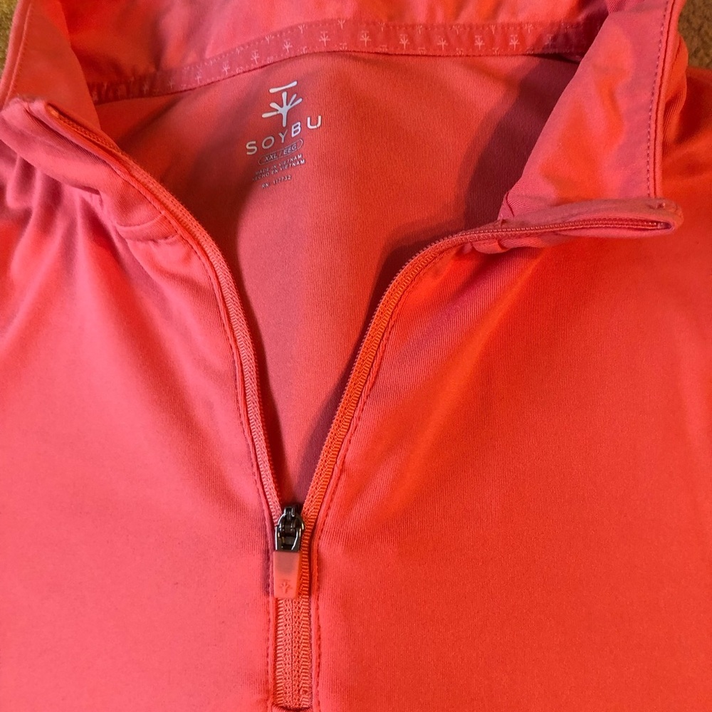 Soybu Coral Half-Zip Women's Half Zipper Long Sleeve Shirt